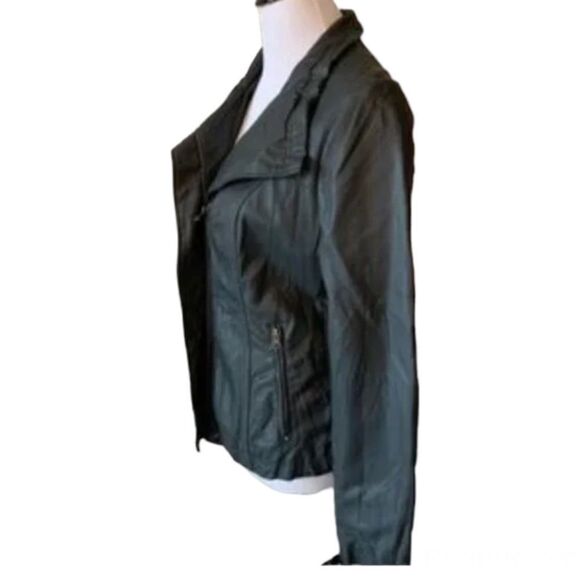 🆕 RD Rhonda Faux Leather Jacket with Knit Sides size L - Picture 6 of 7